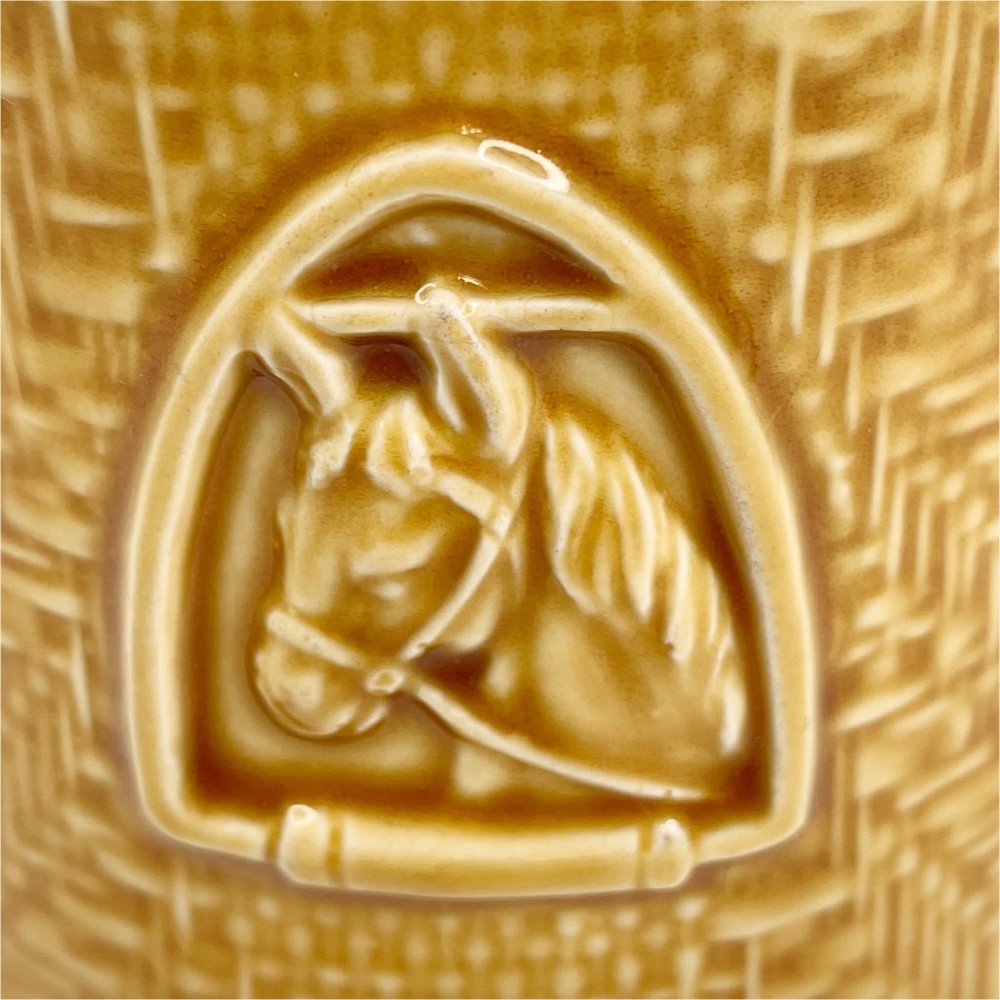 Vintage Lefton Horse Beer Stein Coffee Mug Horseshoe Japan Stoneware Esquestrian - Picture 7 of 11